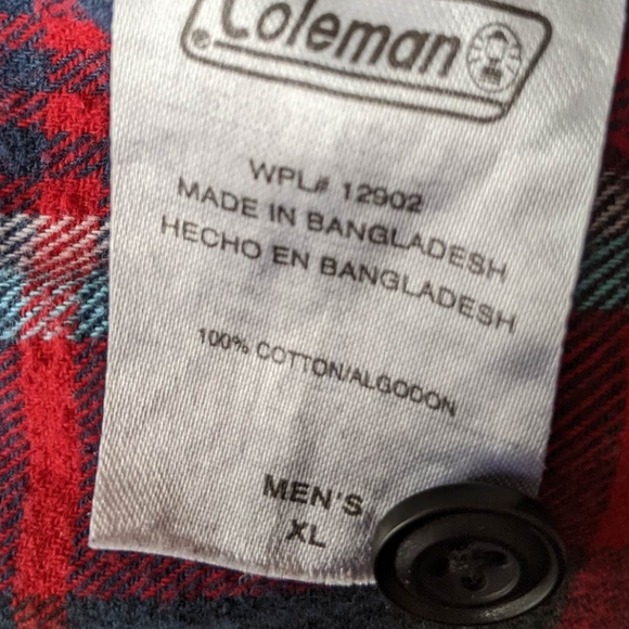 Rolling Stones Band Red Blue Custom Upcycled Flannel Button Down Sz Men's XL - Picture 8 of 8